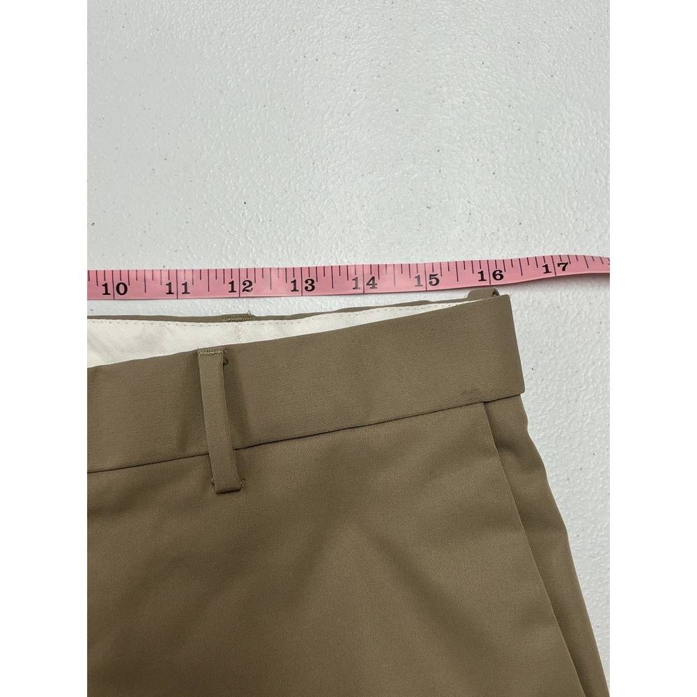 Croft & Barrow Men's Classic Fit Beige Dress Pants 32x30 Flat Front Trousers - Picture 7 of 9